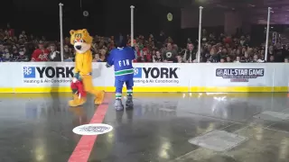 2015 NHL All-Star Weekend Mascot Showdown - The Dance Off