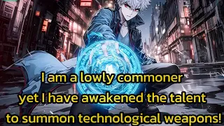 I am a lowly commoner, yet I have awakened the talent to summon technological weapons!