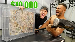 $10,000 IF ANYONE CAN BREAK THE BOX!! (UNBREAKABLE GLASS CHALLENGE)