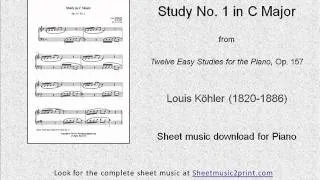 Kohler : Study in C Major, Op. 157, No. 1