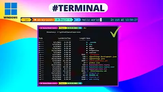 Making your Windows Terminal Look Amazing | Oh My Posh Theme and More!!