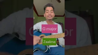 Zaalima | Raees | Guitar Chords | 1 Minute Guitar Lesson | Arijit Singh | #shorts
