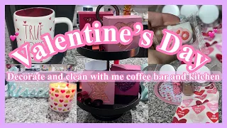 *NEW* VALENTINE DAY DECORATE WITH ME 💕 | VALENTINE DAY DECOR | COFFEE BAR 💕