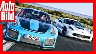 Porsche 911 GT2 RS vs. Corvette Z06 (2018) Das 1359-PS-Duell