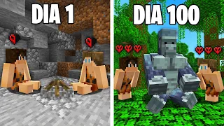 SOBREVIVI 100 DIAS NA SELVA HARDCORE NO MINECRAFT - O FILME