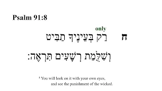 Psalm 91 -- Hebrew Bible Speaker with English Captions