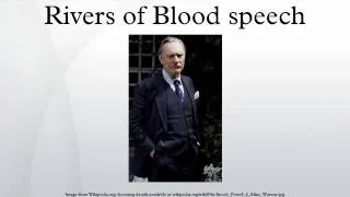 Rivers of Blood speech
