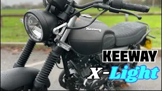 Keeway x-light review.  A brand new motorcycle for less than £2500!