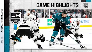 Kings @ Sharks 1/17/22 | NHL Highlights