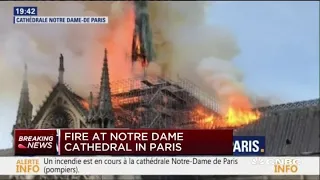 Firefighters are considering Notre Dame Cathedral fire an accident