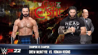 Roman Reigns Vs Drew McIntyre | Clash at the Castle Championship Match - WWE 2K22 PS5 [4K]