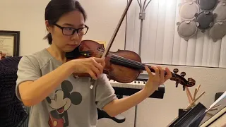 Concerto for Two Violins in D minor by Bach, 1st mvt, Suzuki Violin Book 4; 스즈키 바이올린 4권