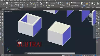 AutoCAD 3D 快速學會 5 擠出與按拉的差別