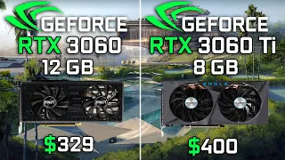 RTX 3060 vs RTX 3060 Ti | Ryzen 5 3600 | Test in 10 Games | 1080p - 1440p