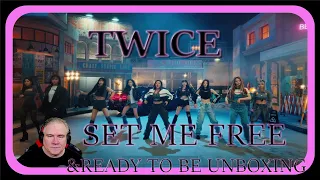TWICE SET ME FREE MV REACTION and Ready to Be album unboxing by Tony M Reacts