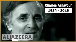 🇫🇷 Legendary French singer Charles Aznavour dies at age 94 | Al Jazeera English