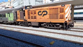 1415 English Electric Portuguese class 1415 shunting at Santa Apolonia Lisbon, Portugal