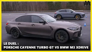 Porsche Cayenne Turbo GT VS BMW M3 xDrive : le GRAND duel 🔥