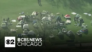 Northwestern University students join pro-Palestinian campus protests