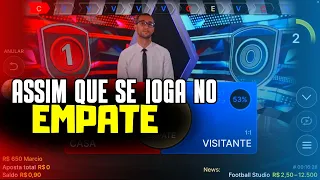 ESTRATEGIA DO EMPATE NO FOOTBALL STUDIO APRENDA DE UMA VEZ POR TODAS