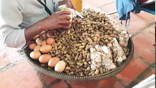 Asian Food - Sea Food at Kompong som, cambodia tour