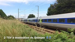 2 TER à Caudan (GB 464) et 3 TGV à Lanester (PN 466)