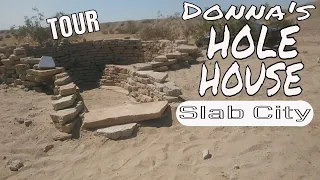 TOUR: Donna's Hole House | Slab City USA