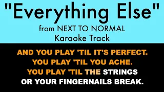 "Everything Else" from Next to Normal - Karaoke Track with Lyrics on Screen