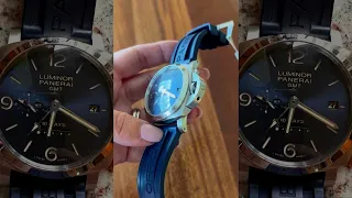 Panerai Luminor 1950 GMT 10 Days Steel Blue Dial (PAM00986)