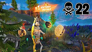 22 Kills (SOLO vs SQUADS) PS4 Controller Player - High Kill Gameplay - Fortnite Chapter 5 Season 2