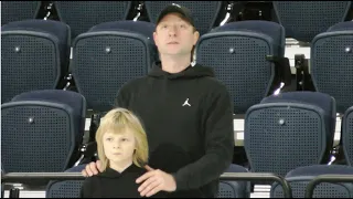 Coach and student. Evgeni and Alexander Plushenko in training. Snow. Vstanem.12.11.22