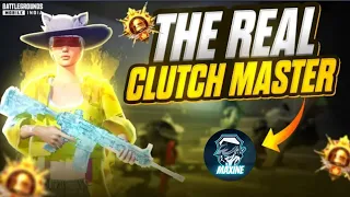 The Real Clutch Master🔥| Intense 1v4 Clutches in Conqueror Rank Push Lobby | BGMI