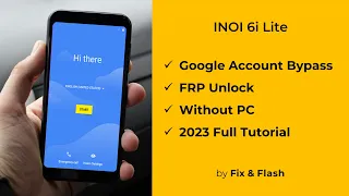 Inoi 6i Lite FRP Bypass | Google Account Unlock without PC Android 8.1 | Inoi FRP remove flash tool