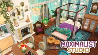 Maximalist Studio Apartment // The Sims 4 Speed Build: Apartment Renovation