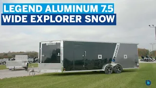 Bluewater Trailers presents the Legend 7.5' wide Explorer Snow Trailer
