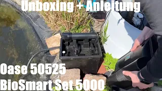 Oase 50525 BioSmart Set 5000 | Durchlauffilter-Set | Gartenteich Overview, Unboxing und Anleitung