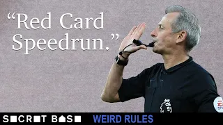 The fastest red card ever came about by some murky rules about swearing