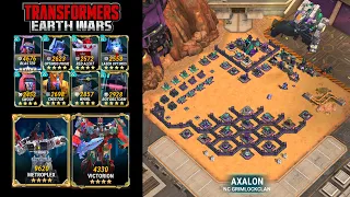 Transformers Earth Wars: Optimus Rush Vs. Axalon (NC Grimlockclan)