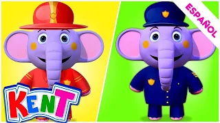 Kent el Elefante | Adivina la ropa correcta para cada profesión - Videos educativos para niños