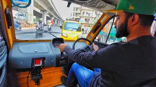 2023 Bajaj Qute Driving Review || On road presence, road stability , power , gear ,music system