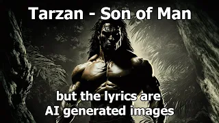 Tarzan - Son Of Man - but the lyrics are AI generated images