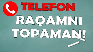 TELEFON RAQAMINGIZNI TOPAMAN! (matematik tryuk)