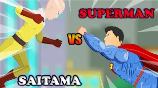 Saitama vs Superman | Hero Animation