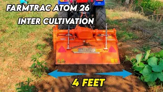 4 feet crop inter cultivation | Farmtrac atom 26 | Shaktiman atom rotavator | PTO attachment