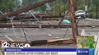 Monsoon storms cause damage across the Valley