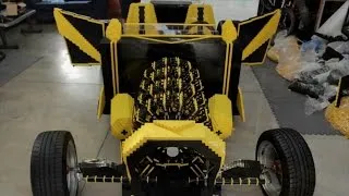 Car Made Entirely Out of Legos