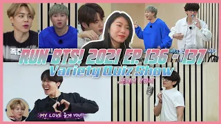 Run BTS! 2021 - EP.136 - 137 (Variety Quiz Show) REACTION