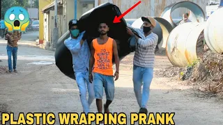 PLASTIC WRAPPING PEOPLE PRANK PART || PRANK IN INDIA || MOUZ PRANK