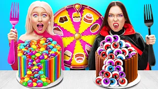 ¡BARBIE VS VAMPIRE FOOD CHALLENGE | Las mejores ideas para decorar tartas de 123 GO! FOOD