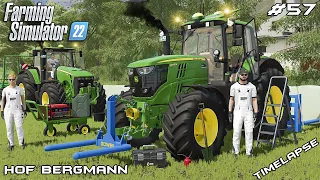 Buying BALE HANDLING equipment for the FARM | Hof Bergmann | Farming Simulator 22 | Episode 57